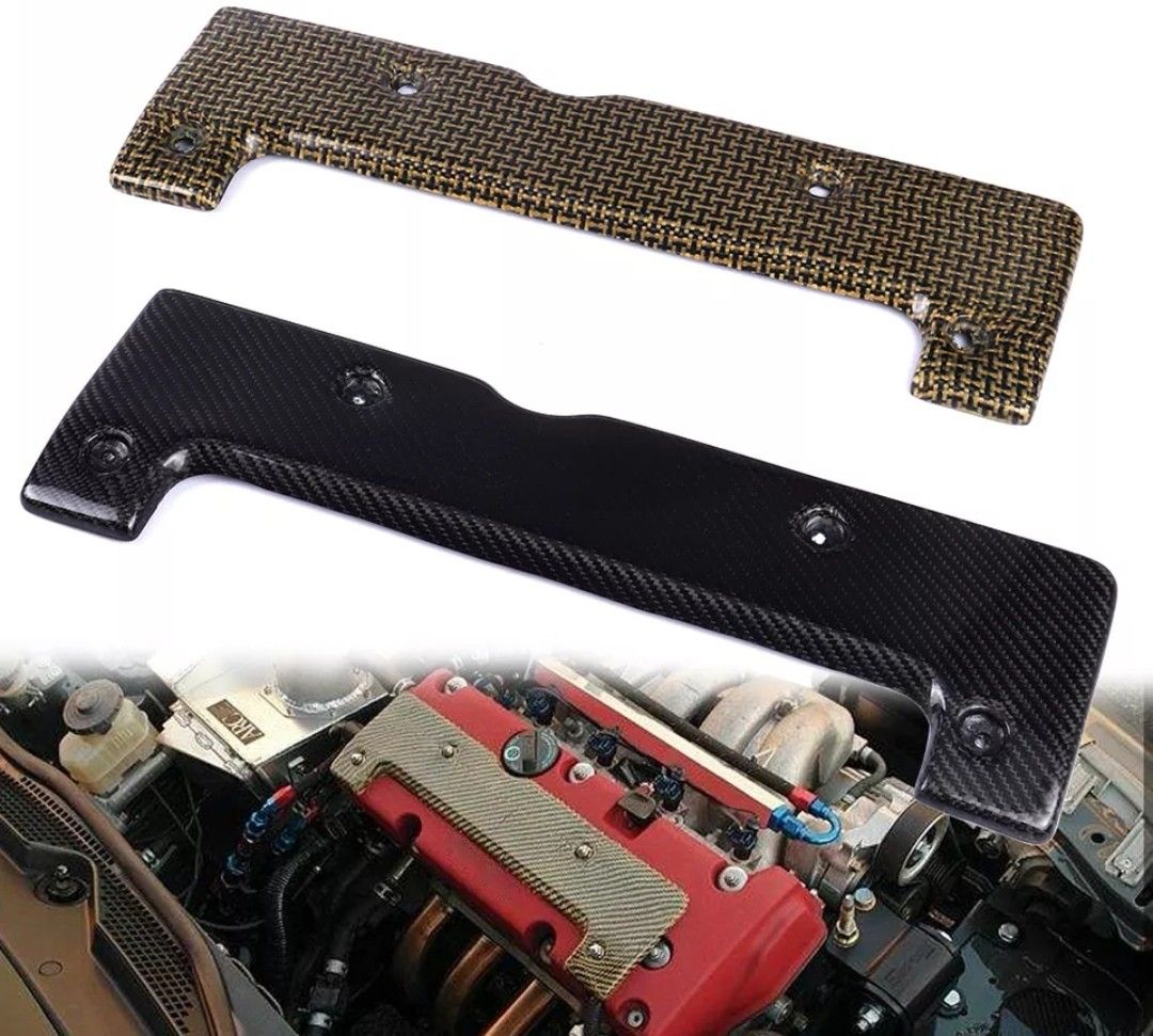 K20A K20Z K20 K24 Valve Ignition Coil Spark Plug Carbon Fiber Cover