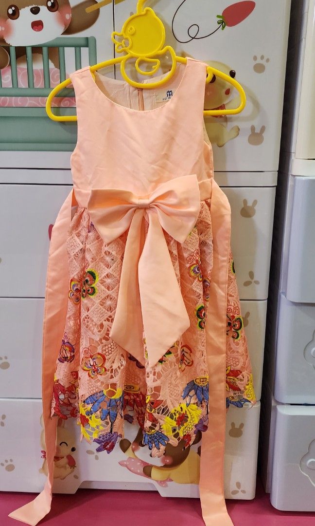 Kids children dress dinner wear outing dress performance dress