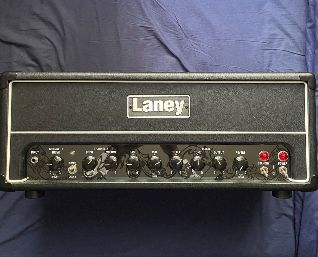 Laney GH30R Tube Valve Guitar Amplifier Head 2 channels reverb FX loop XLR Direct Out with or without Cabinet Simulation Guitar Amp