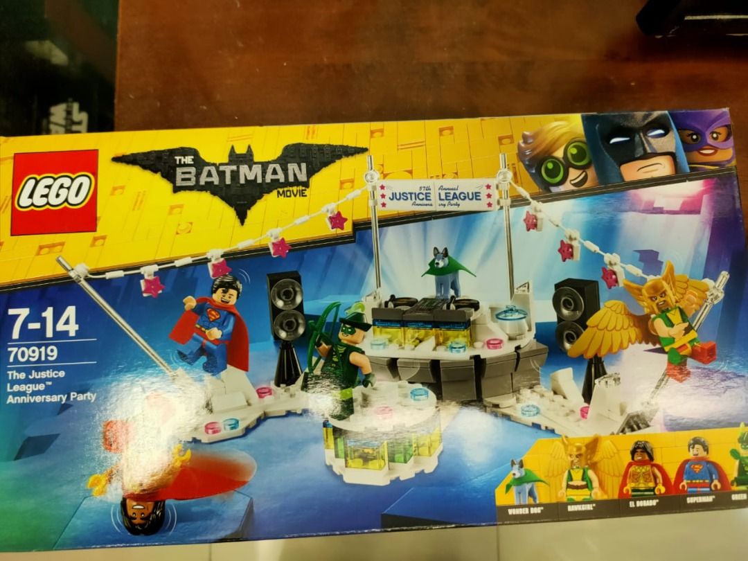 LEGO Batman Movie 70919 - The Justice League Anniversary Party (Superman),  Hobbies & Toys, Toys & Games on Carousell