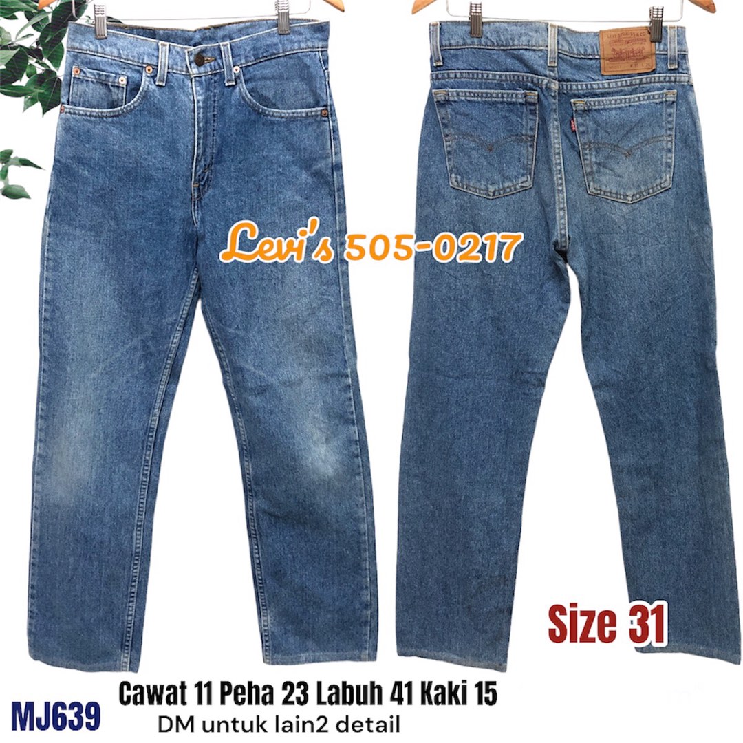 Levi’s 505-0217, Men's Fashion, Bottoms, Jeans on Carousell