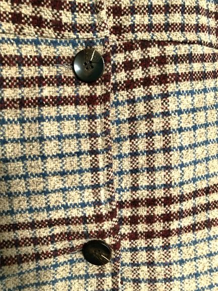 light brown checkered coat