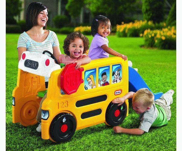 [ Little Tikes ] School Bus Activity Gym with Slide (First Owner!) Toy