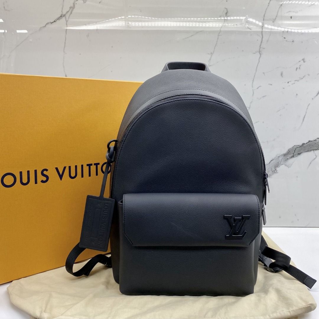 Louis Vuitton Used Takeoff Backpack Lv Aerogram/Gray/M59325/Corner