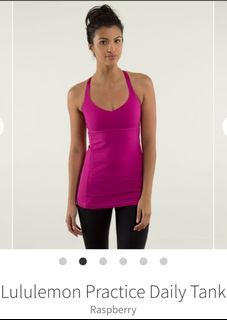 Lululemon Practice Daily Tank in Raspberry Size 4