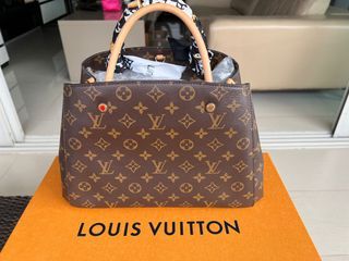 LOUIS VUITTON M41056 Handbag Montaigne MM Monogram W/ box