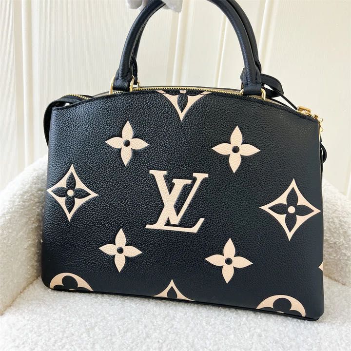 Louis Vuitton OnTheGo MM Black Beige Monogram Empreinte Leather, Luxury,  Bags & Wallets on Carousell