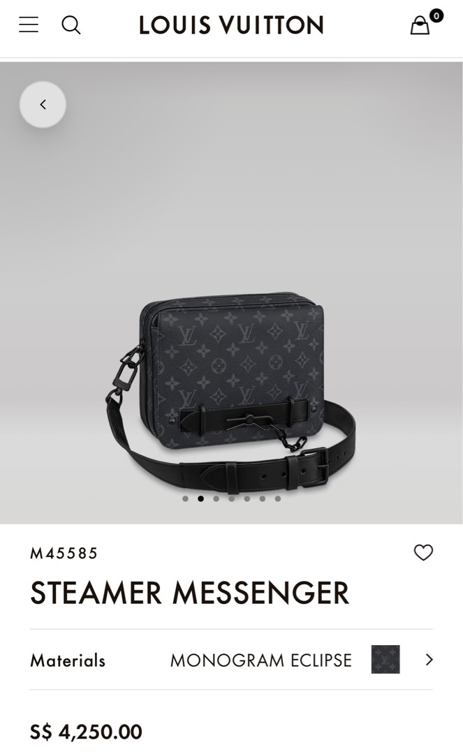 Steamer Messenger Bag Monogram Eclipse - Bags M45585