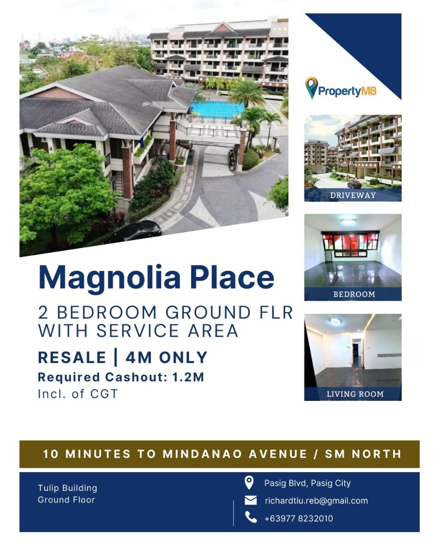 Magnolia Place by DMCI 2BR Two Bedroom near Crossroad Tandang Sora FOR