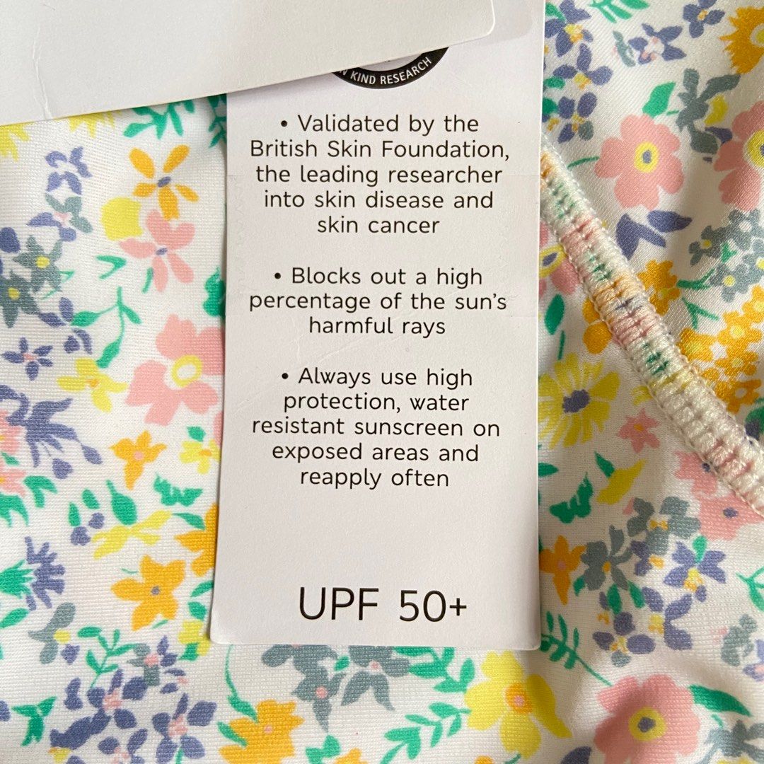 Marks and Spencer Baby Rash guard frill long sleeve swimsuit 36 mos