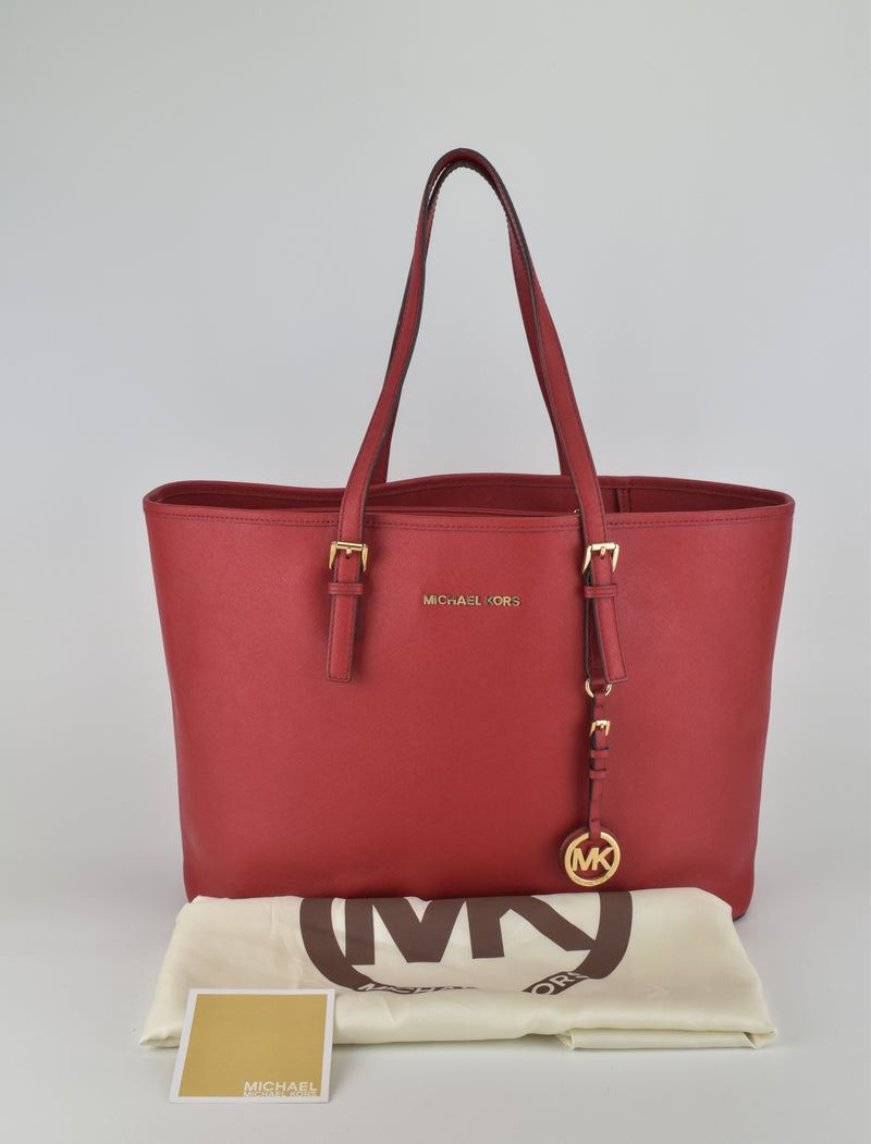 Michael kors large red tote online