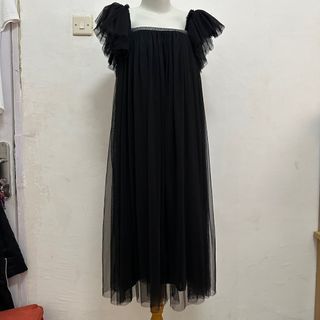 Midi dress turu black