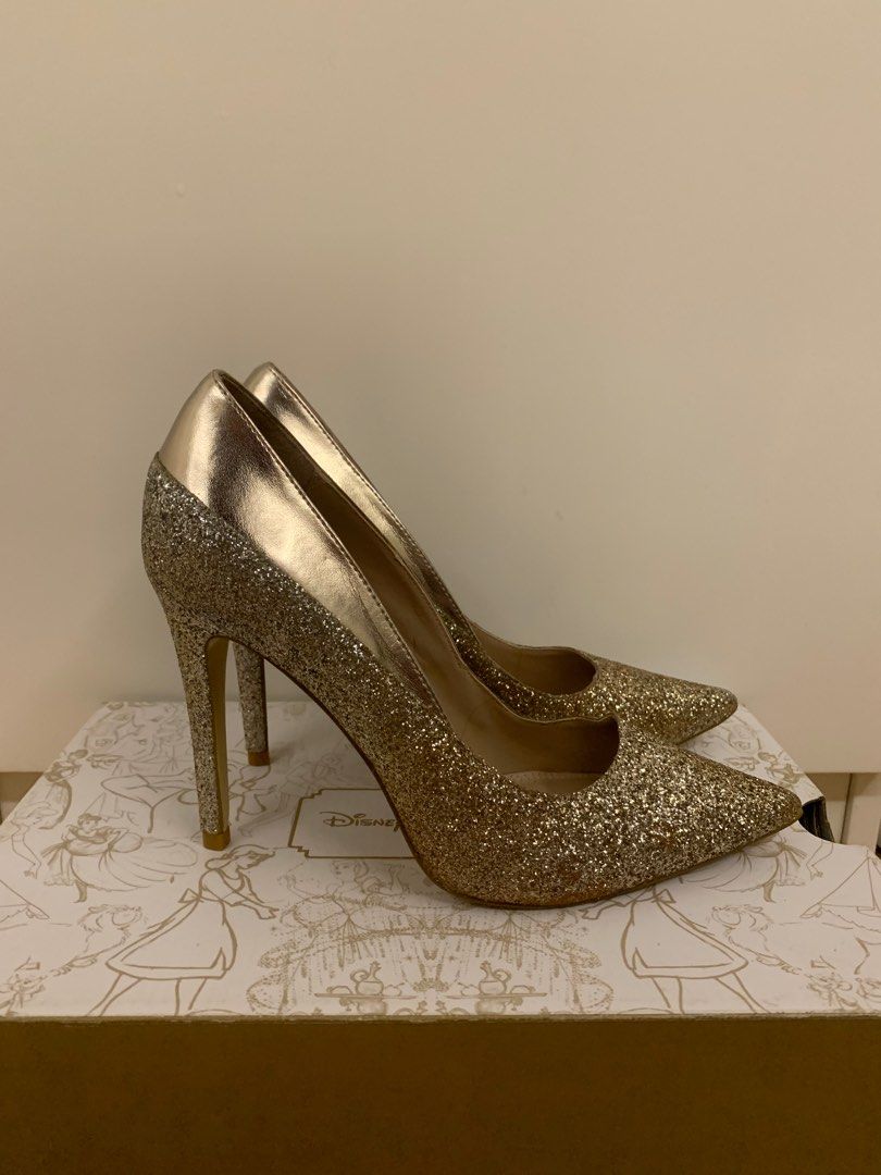 Dune shop glitter heels