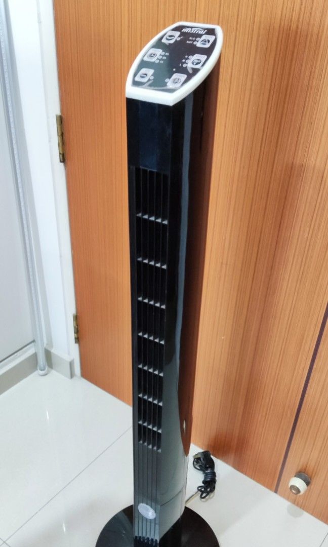 Mistral Tower stand fan (slim design), Furniture & Home Living