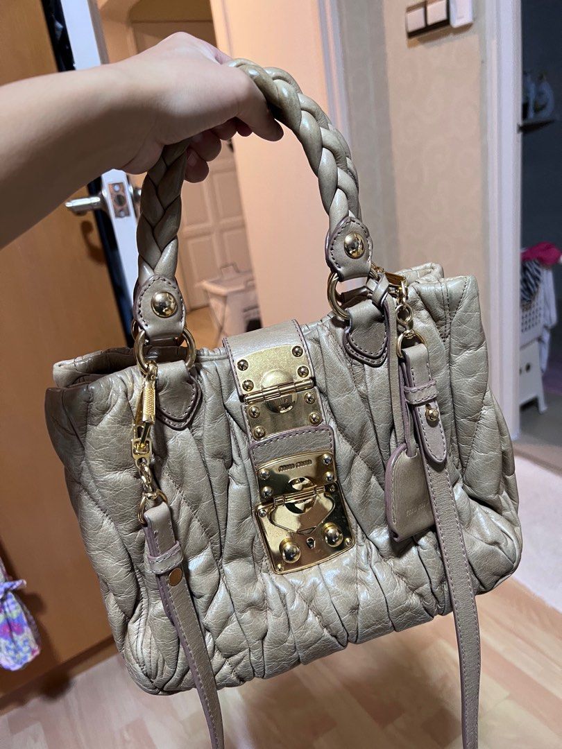 Matelasse miu new arrivals miu bag