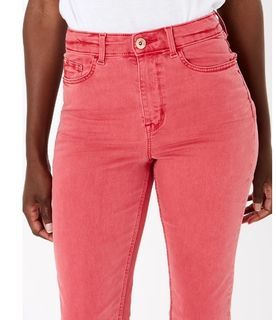 M&S Collection Denim High Waisted Skinny Crop Jeans - PINK