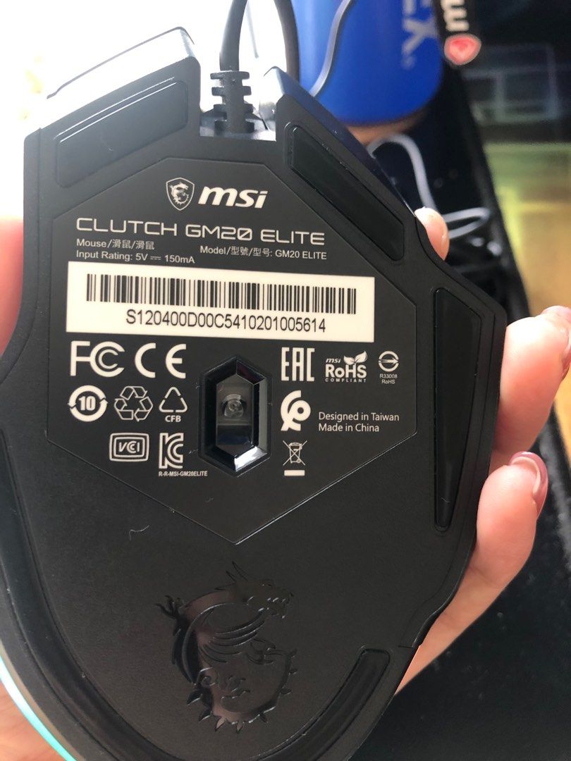 MSI ClUTCH GM20 ELITE RGB WIRED GAMING Mouse, Computers & Tech, Parts