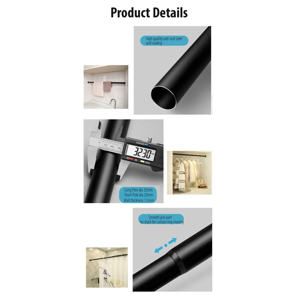 Heavy duty tension rod deals