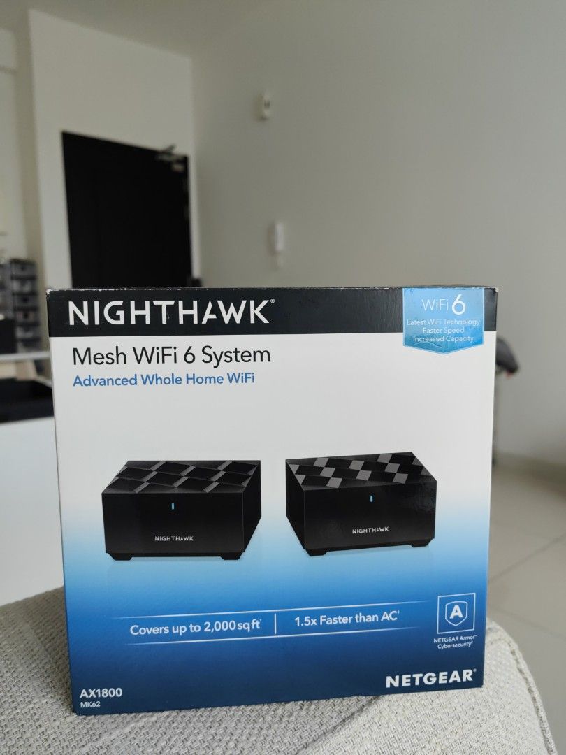 Nighthawk Mesh WiFi 6 System - MK62 Mesh WiFi System