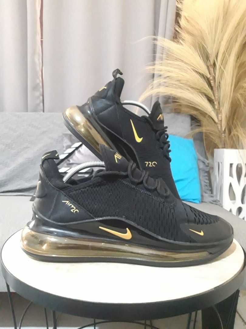 Nike air max hotsell 720/270 black gold