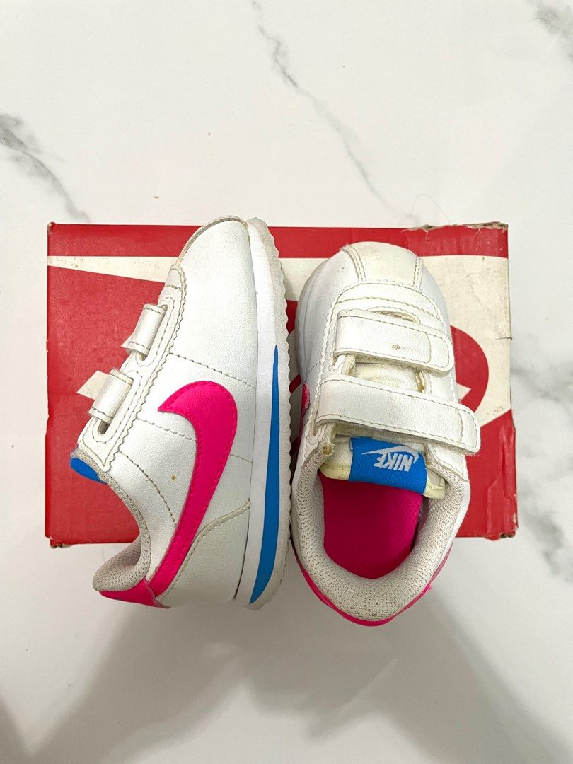 nike cortez pink swoosh