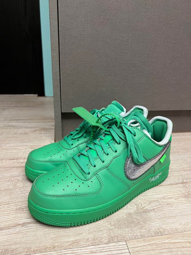 SIZE 12 Mens - Nike Air Force 1 Low Off White Brooklyn - Rare Green  (DX1419-300)