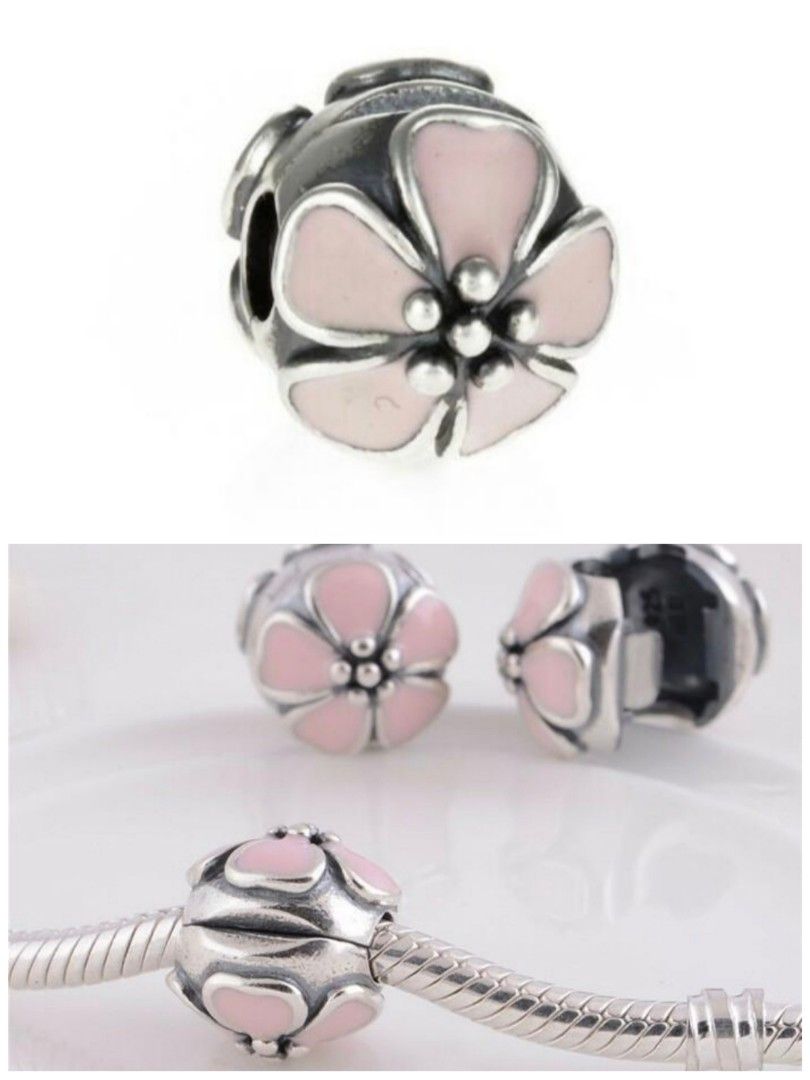 PANDORA Clip and Charm Cherry Blossom Balloon Horse Women s