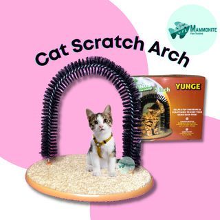 Pet Cat Scratch Arch Toy Board Post Brush