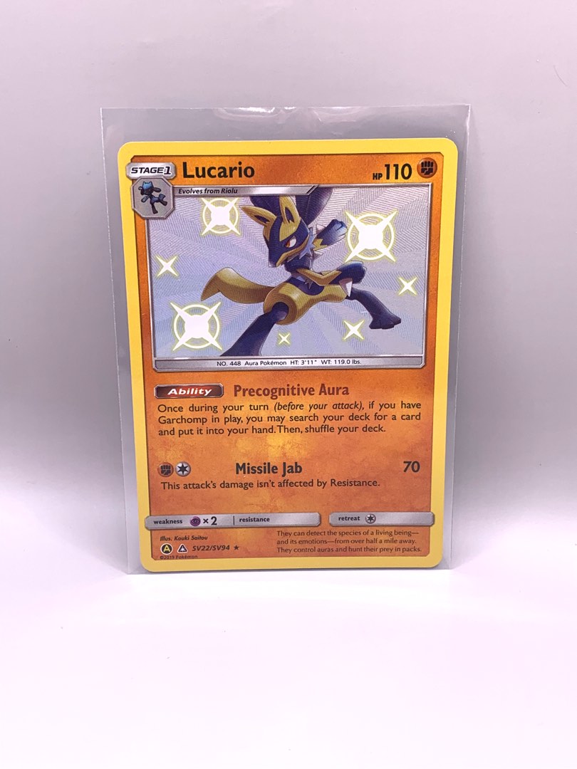 Pokemon: Lucario Hidden Fates SV22/SV94 PSA 10