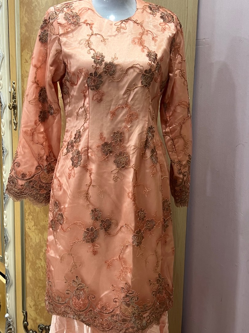Prada Lace Baju Kurung Moden FREE postage Women s Fashion Muslimah Fashion Baju Kurung sets on Carousell