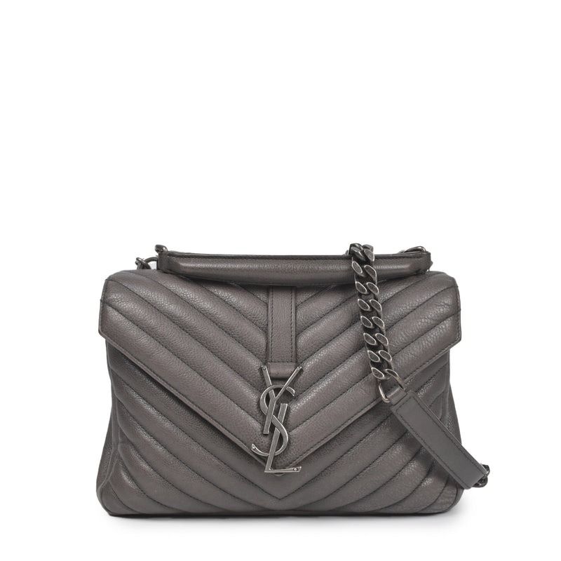 Ysl medium college bag grey outlet