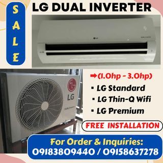 SALE‼️LG DUAL INVERTER SPLIT TYPE AIRCON