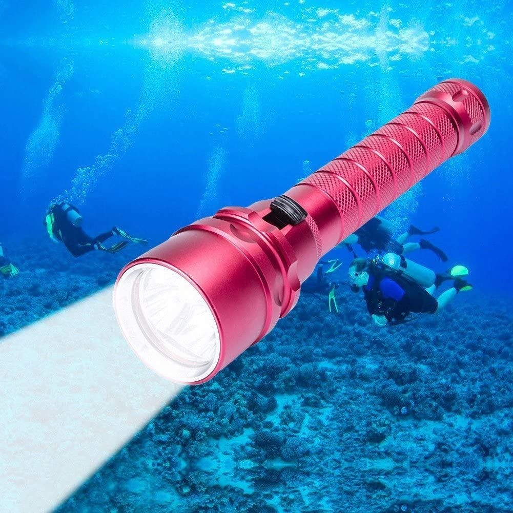 Scuba Diving Flashlight, CrazyFire 3000 Lumen Underwater LED Dive Torch,Waterpoof  Dive Light for Outdoor Under Water Sports Activities,Fishing,Camping,  Sports Equipment, Hiking  Camping on Carousell