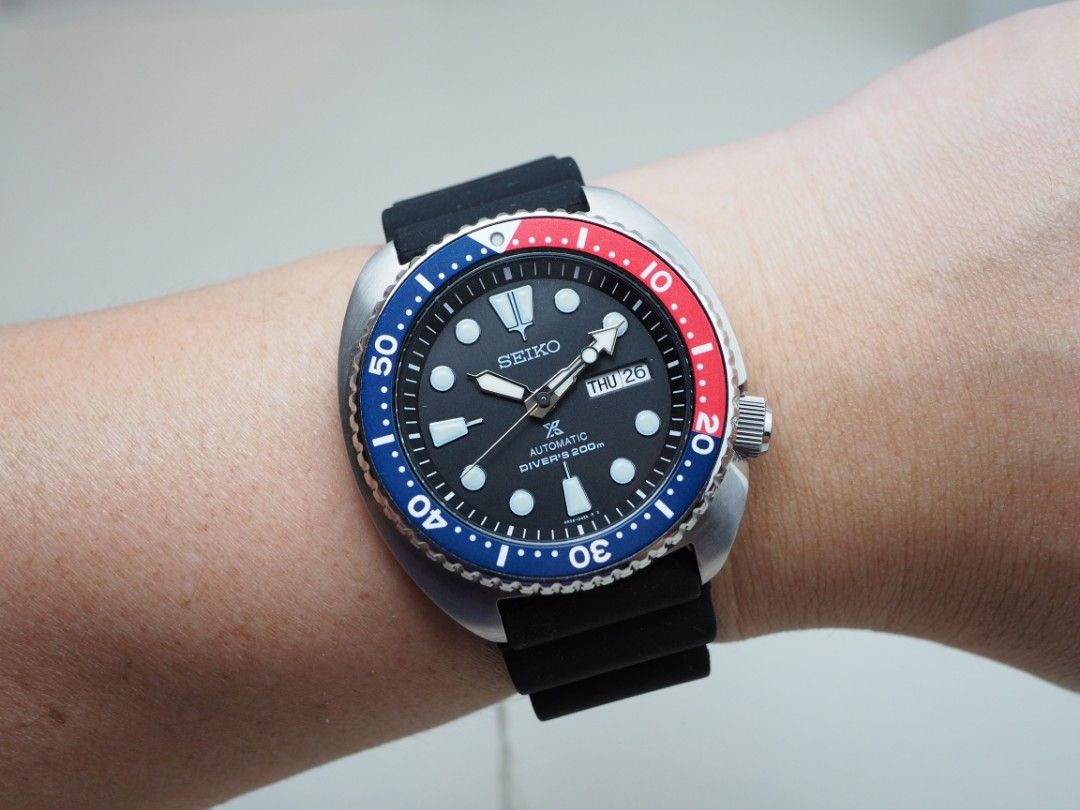 Seiko PROSPEX Turtle Pepsi Automatic Like New, Men's Fashion, Watches &  Accessories, Watches on Carousell