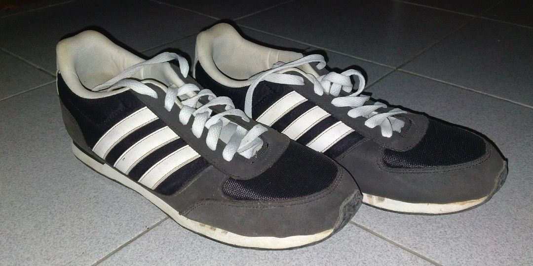 Sepatu Adidas Neo City Racer black White Fesyen Pria Sepatu