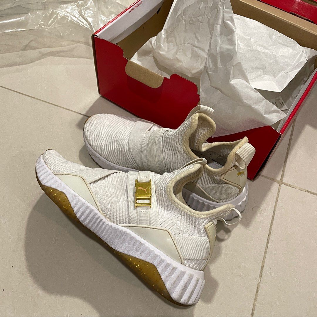 Puma x selena gomez defy mid varsity sneakers clearance