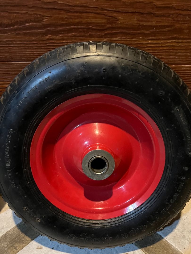 Sherlock Wheelbarrow Wheel Assembly, Furniture & Home Living, Gardening