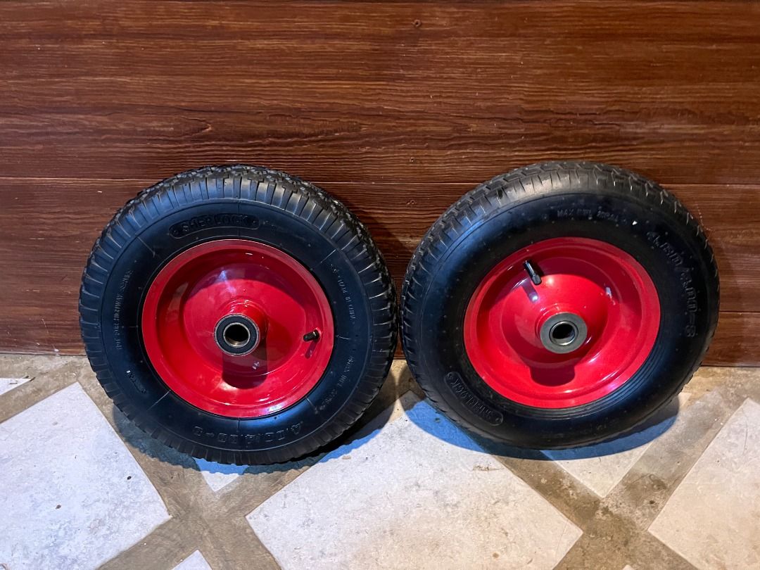 Sherlock Wheelbarrow Wheel Assembly, Furniture & Home Living, Gardening