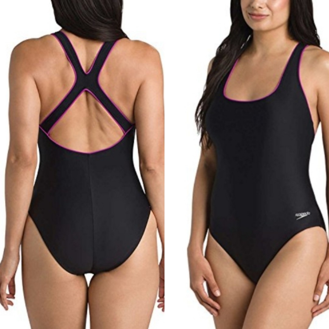 Speedo Plus Size Ultraback One Piece Swimsuit Womens Fashion