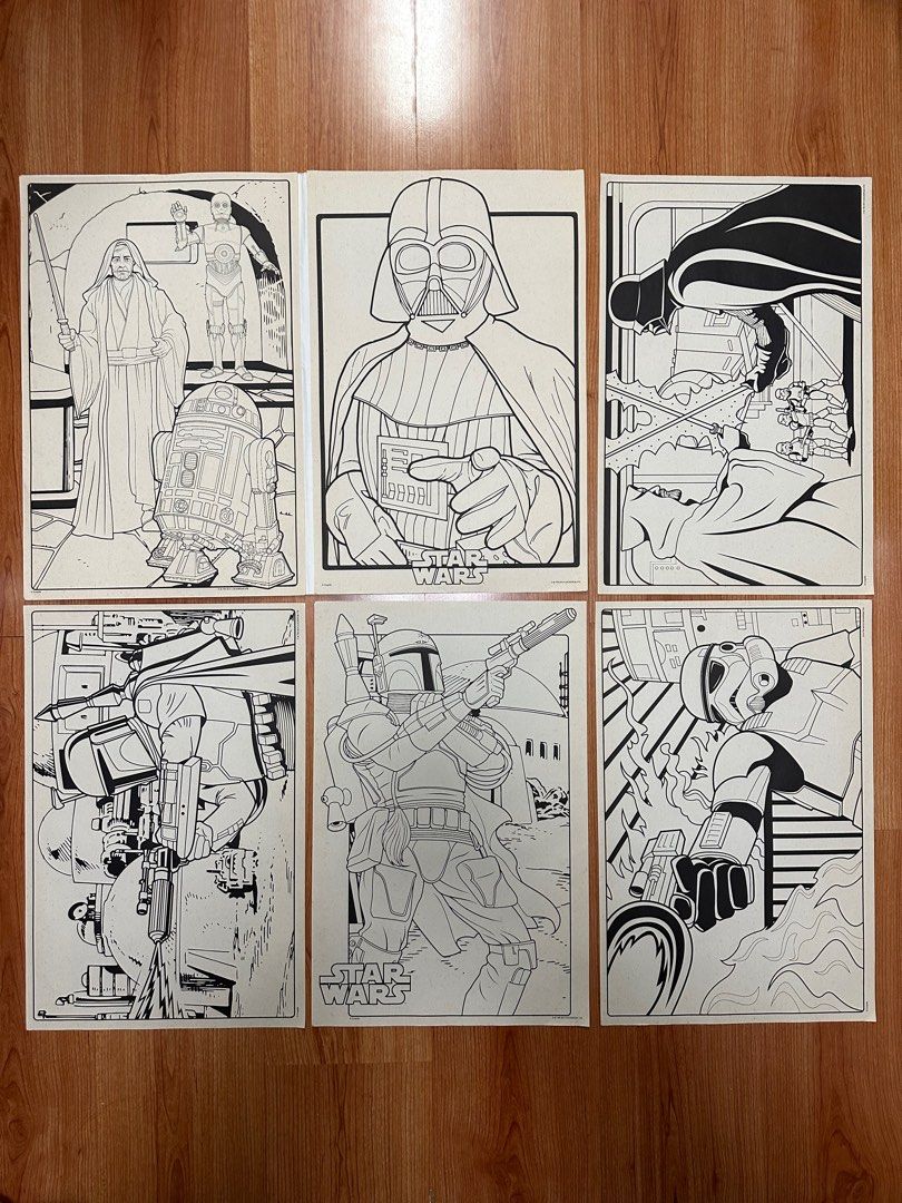 STAR WARS Crayola Giant Coloring Pages, 興趣及遊戲, 手作＆自家設計, 文具及工藝 - 畫作及印刷品