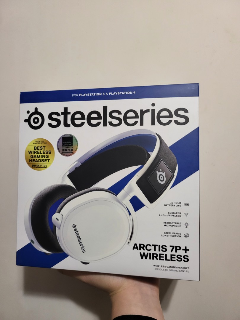 Steelseries Arctis 7P+ Wireless Gaming Headset, 音響器材, 頭戴式