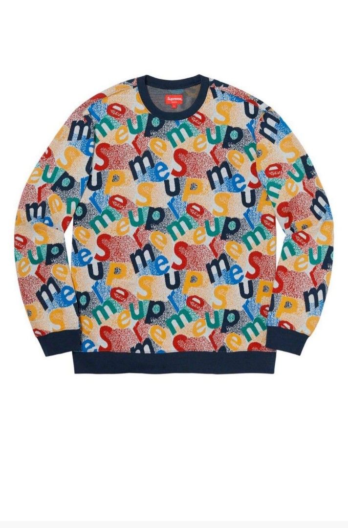SUPREME Scatter Text Crewneck, Men 
