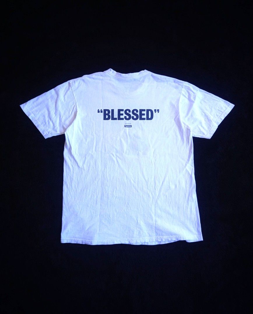 SUPREME BLESSED 2018 T SHIRT Men s Fashion Tops Sets Tshirts