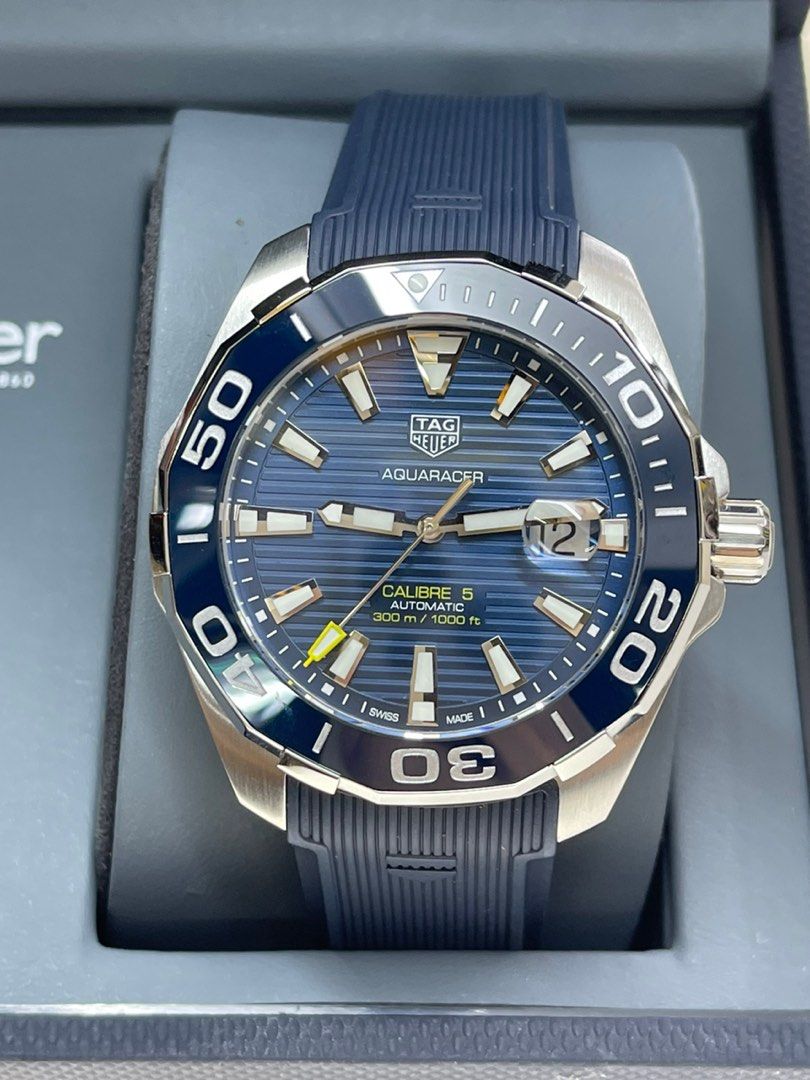 Tag heuer aquaracer store calibre 5 band