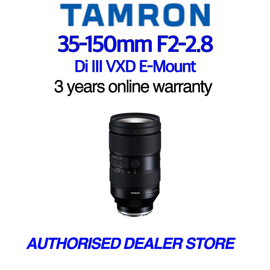 TAMRON 35150mm F22.8 Di III VXD EMount lens (for Sony), Photography, Lens & Kits on Carousell