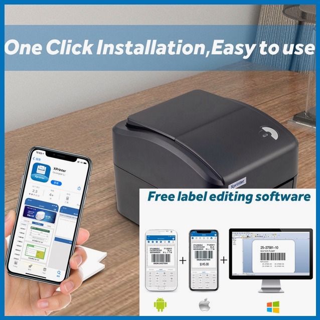 Thermal Printer Blutooth WIFI Android IOS Window MAC Shipping Label AWB ...