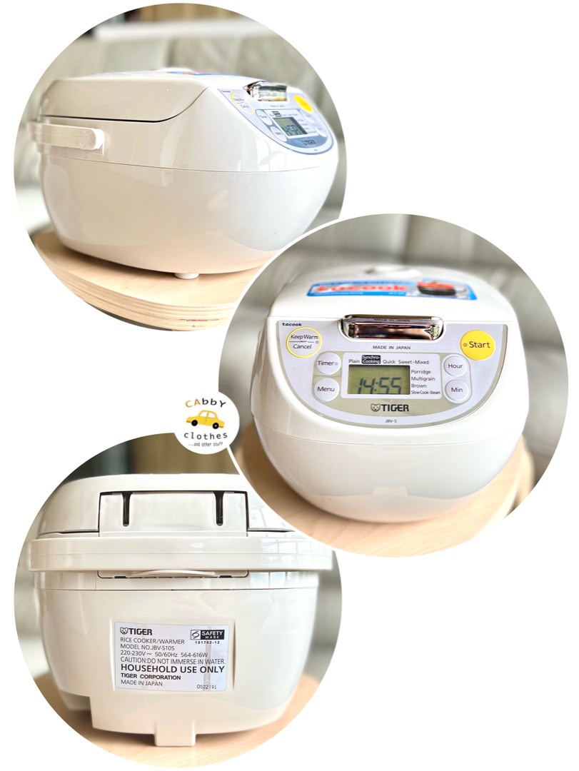 Tiger 1.0L 4In1 Tacook Function Rice Cooker (Made In Japan) JBVS10S