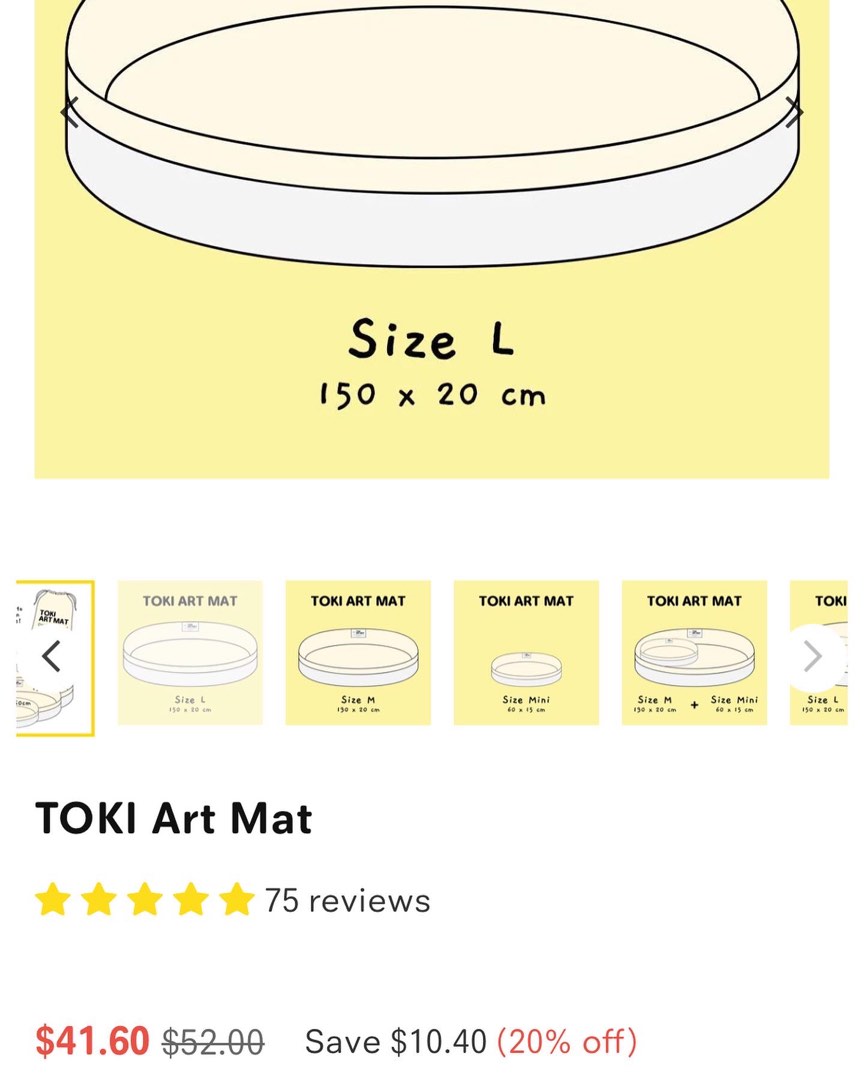 toki art mat, Babies & Kids, Infant Playtime on Carousell