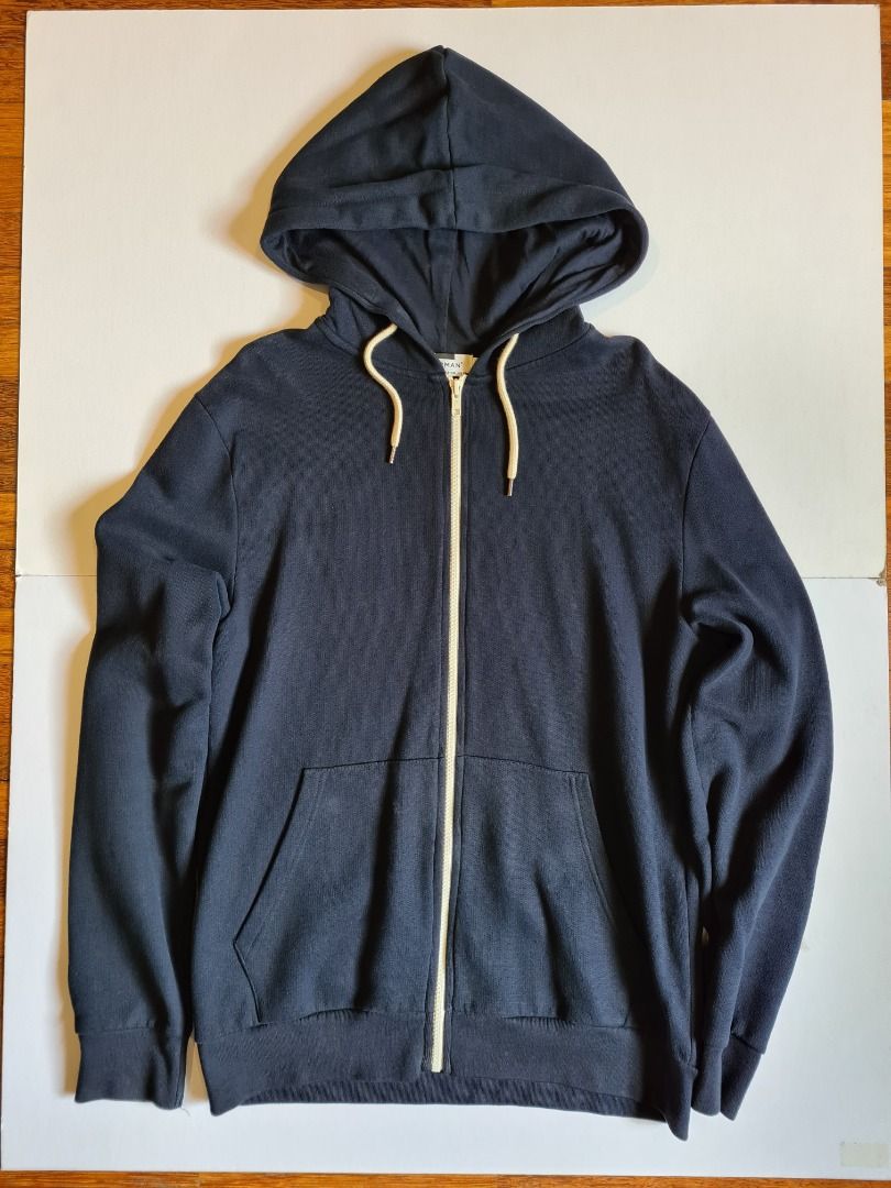 Topman navy hoodie best sale