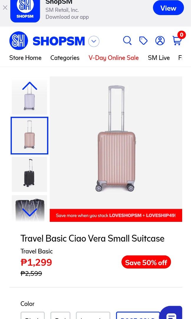 Travel Basic Ciao Vera Luggage Hobbies Toys Travel Luggage on